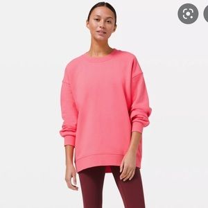 Lululemon Guava Pink Perfectly Oversized Crew